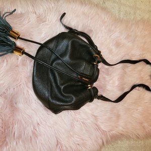 See by Chloe Black Pebbled leather Bucket Bag
